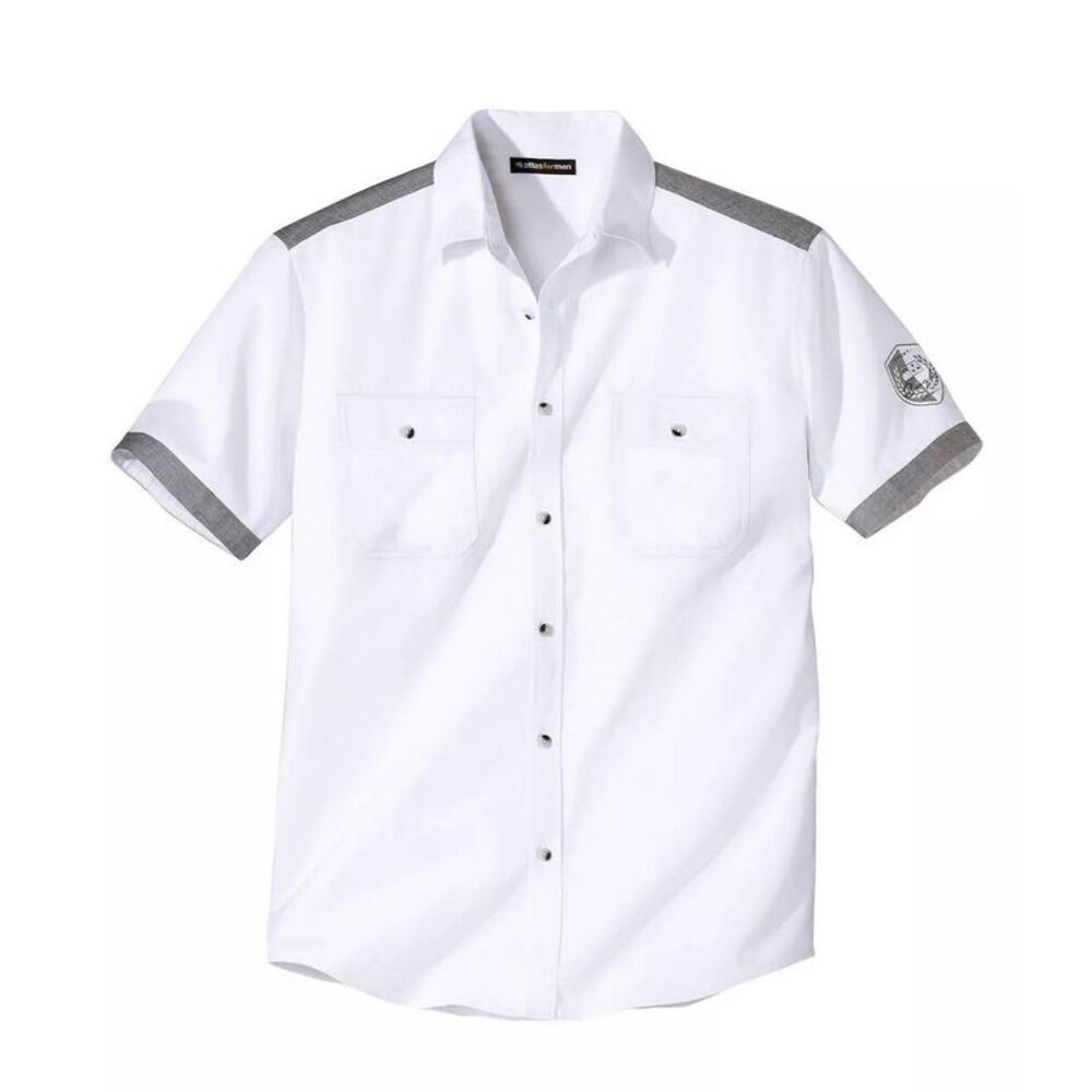 Atlas For Men Mens Pilot Shirt / White
